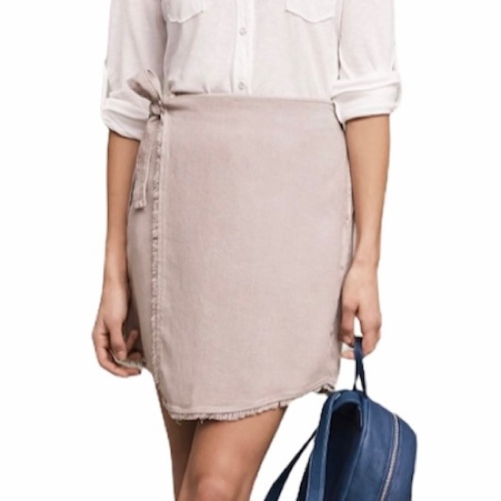 Anthropologie Cloth & Stone Textured Wrap Skirt